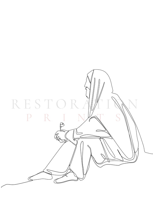 Consider the Lilies (Line Art)