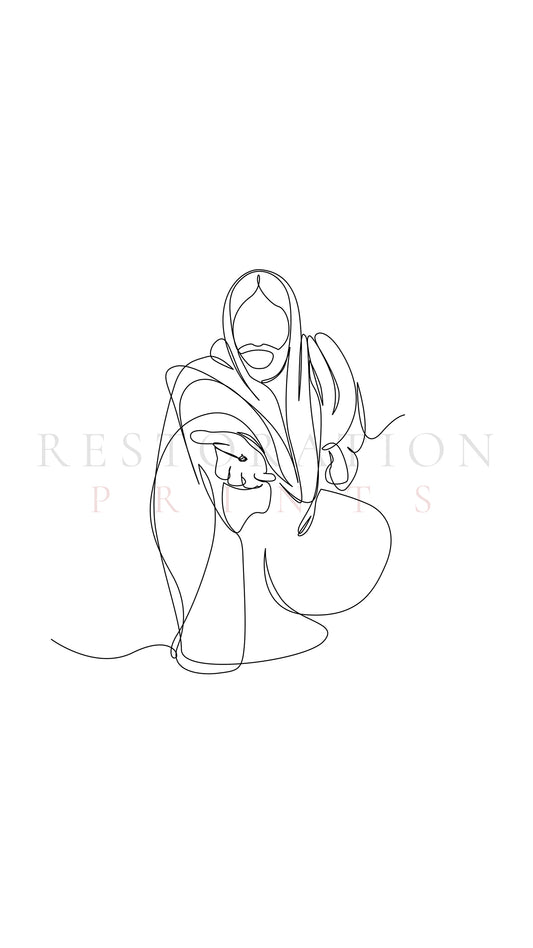 Rescuer (Line Art)