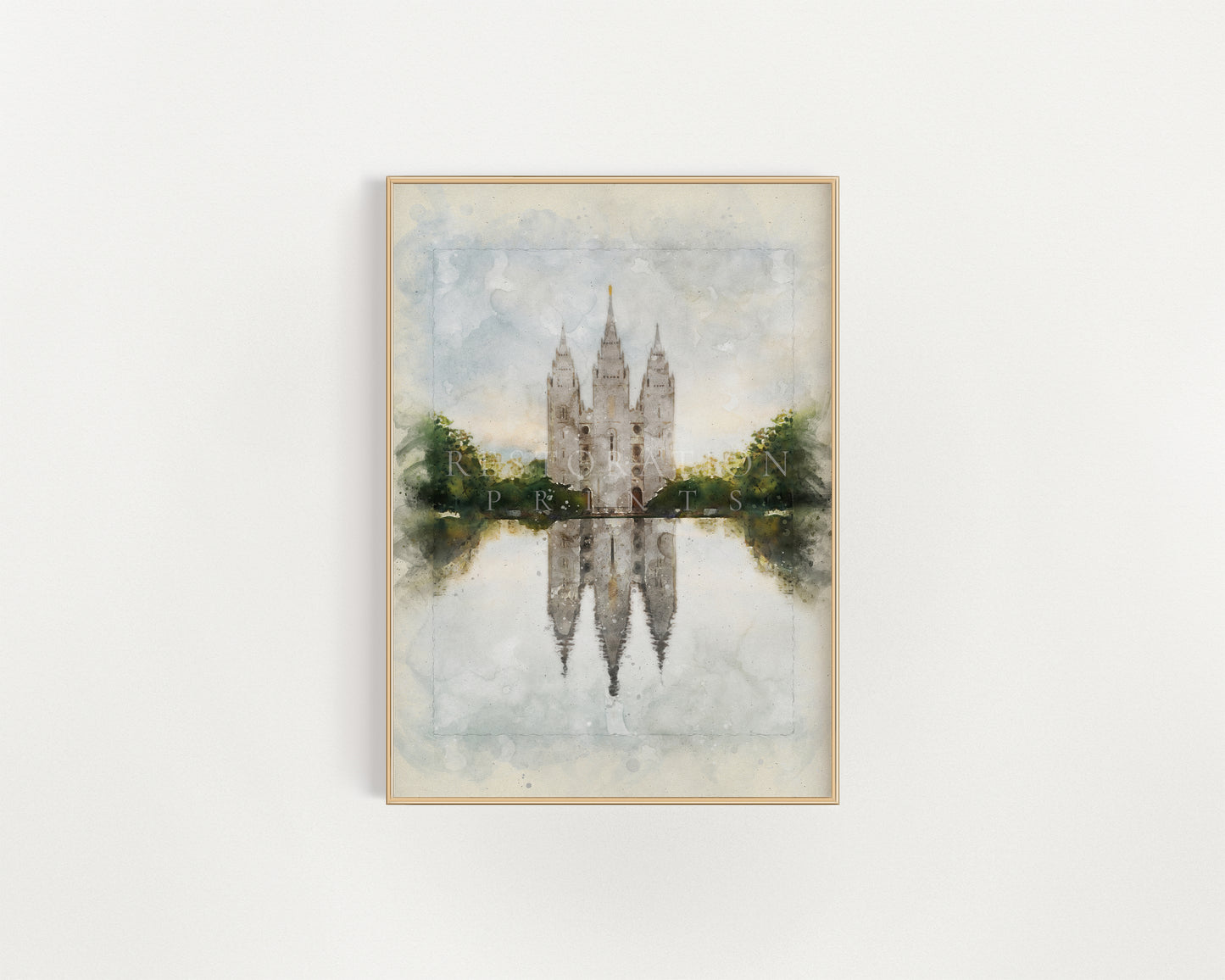 Salt Lake City Temple - Watercolor