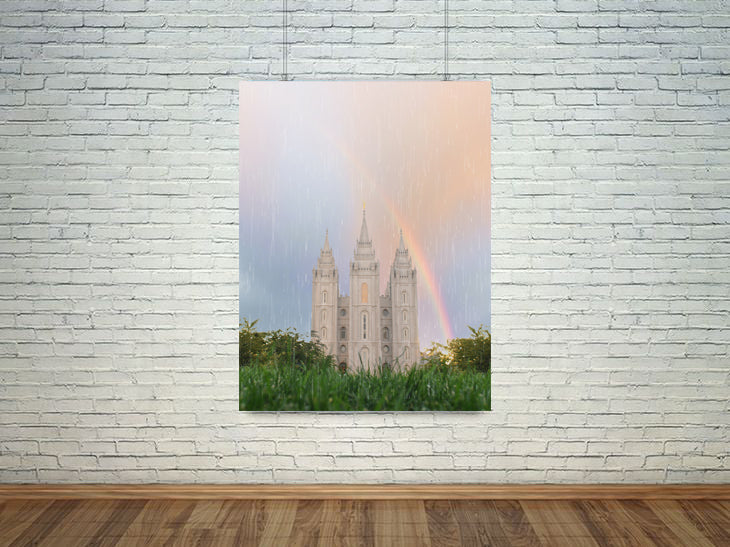 Salt Lake City Temple - Rainbow